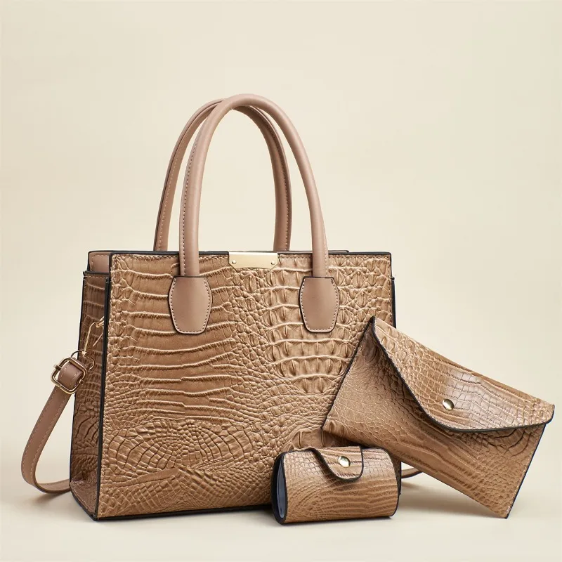 3Piece Set Women's Versatile Handbag 2025 New Large Capacity Women Bag Versatile Design Womens Commuter Bag Handheld Tote Bag
3Piece Set Women's Versatile Handbag 2025 New Large Capacity Women Bag Versatile Design Womens Commuter Bag Handheld Tote Bag
