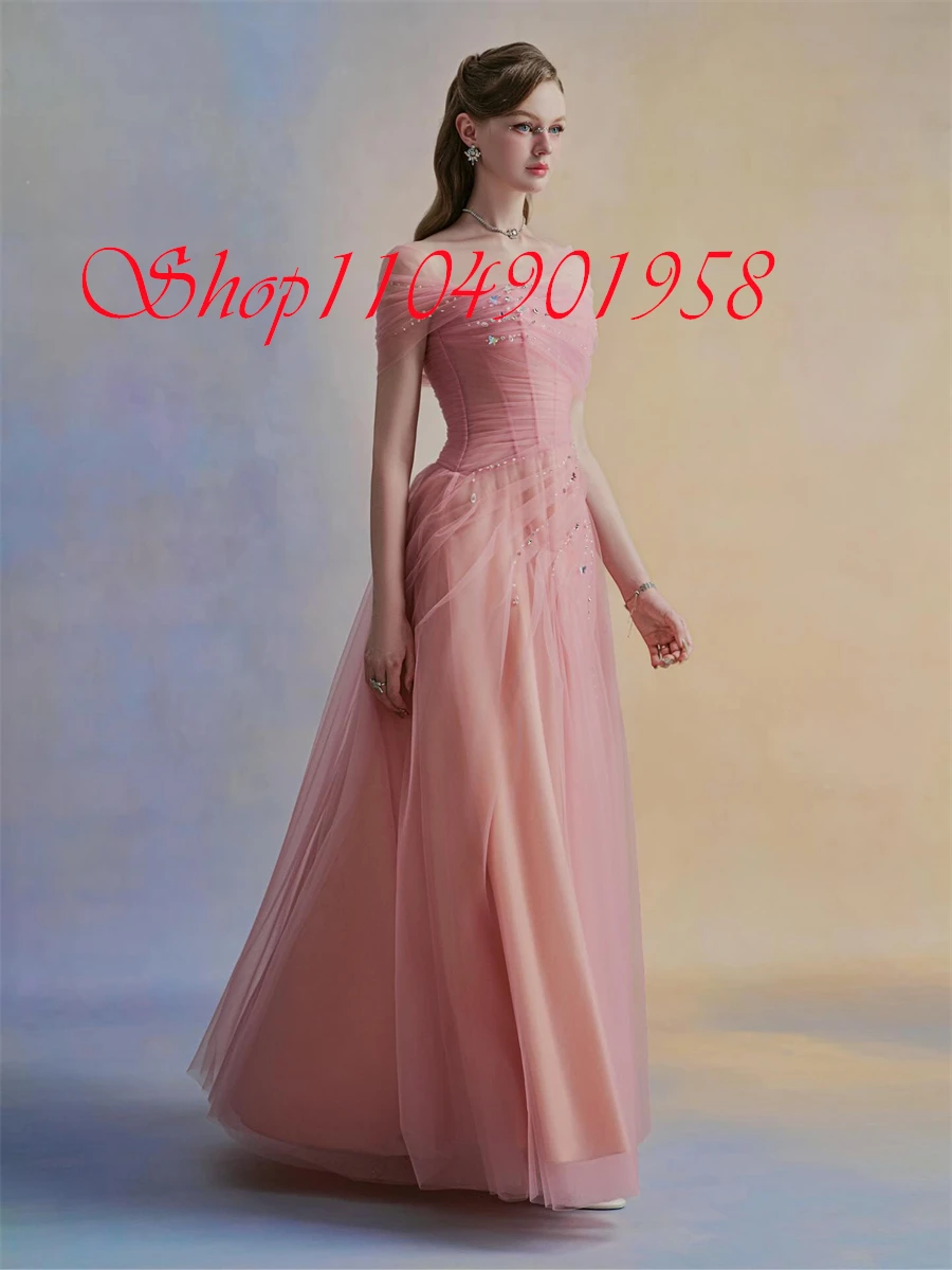 Customized Modern Pink Chiffon Evening Dress High Quality Boat Neck Off the Shoulder Short Sleeves Zipper Back Homecoming Dress
Customized Modern Pink Chiffon Evening Dress High Quality Boat Neck Off the Shoulder Short Sleeves Zipper Back Homecoming Dress