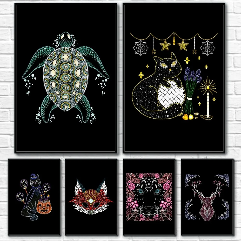 Fox Turtle Crown Deer Animal Cute Black Poster Sticky Wall Art Printing Waterproof Home Living Bed Room Bar Aesthetic Decor
Fox Turtle Crown Deer Animal Cute Black Poster Sticky Wall Art Printing Waterproof Home Living Bed Room Bar Aesthetic Decor