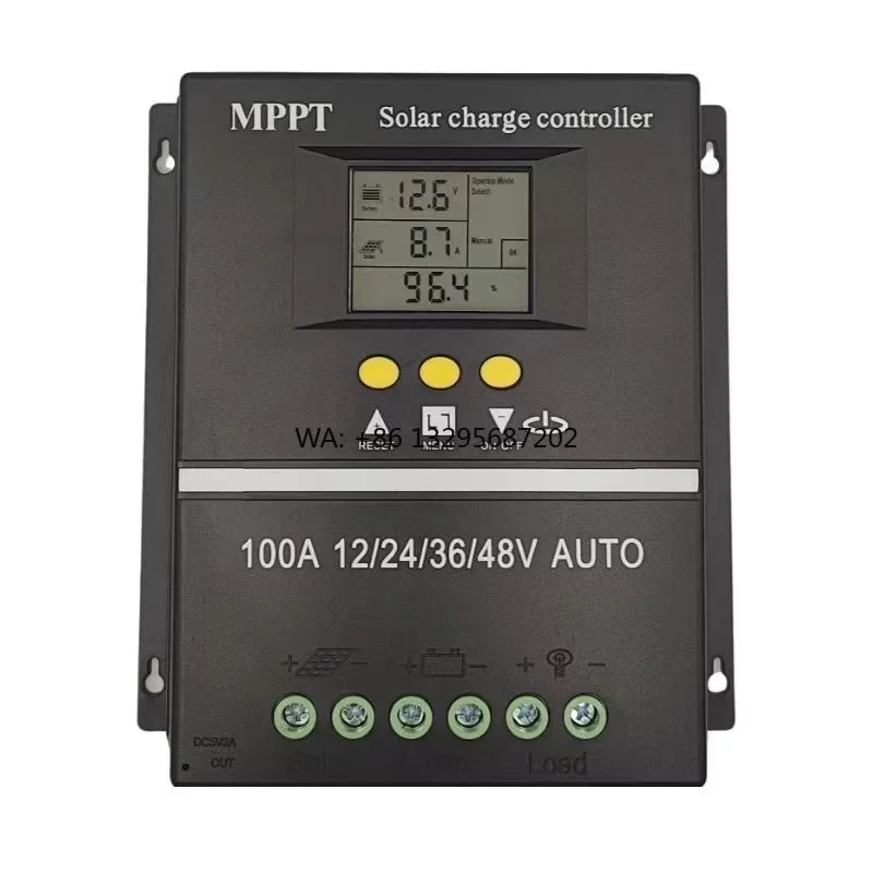 Mppt 60A 80A 100A 12V24V36V48V Solar Charge Controller Solar PV Battery Charger with LCD Display Dual USB Solar PV Regulators
Mppt 60A 80A 100A 12V24V36V48V Solar Charge Controller Solar PV Battery Charger with LCD Display Dual USB Solar PV Regulators