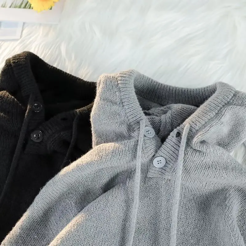 Мужская толстовка оверсайз из трикотажа на осень-зиму, модная молодежная повседневная модель в корейском стиле, свитшот-худи
Мужская толстовка оверсайз из трикотажа на осень-зиму, модная молодежная повседневная модель в корейском стиле, свитшот-худи