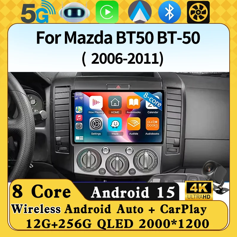 9" Android 15 Car Radio Stereo Ford Everest Ranger For Mazda BT50 BT-50 2006-2011 Multimedia Player CanPlay Autoradio Head Unit
9" Android 15 Car Radio Stereo Ford Everest Ranger For Mazda BT50 BT-50 2006-2011 Multimedia Player CanPlay Autoradio Head Unit