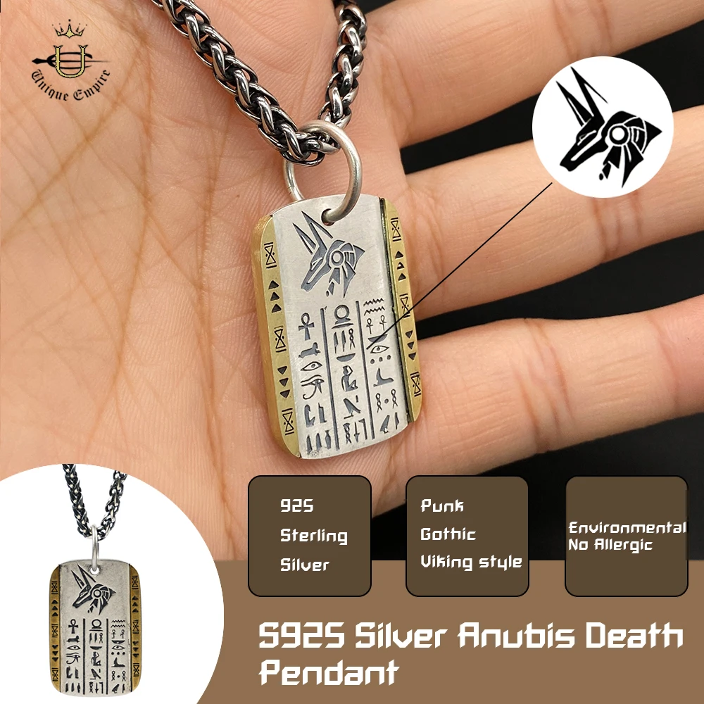 Ожерелье с подвеской из стерлингового серебра Anubis для мужчин, серебро S925, египетские украшения, готические модные аксессуары, подарок на годовщину
Ожерелье с подвеской из стерлингового серебра Anubis для мужчин, серебро S925, египетские украшения, готические модные аксессуары, подарок на годовщину