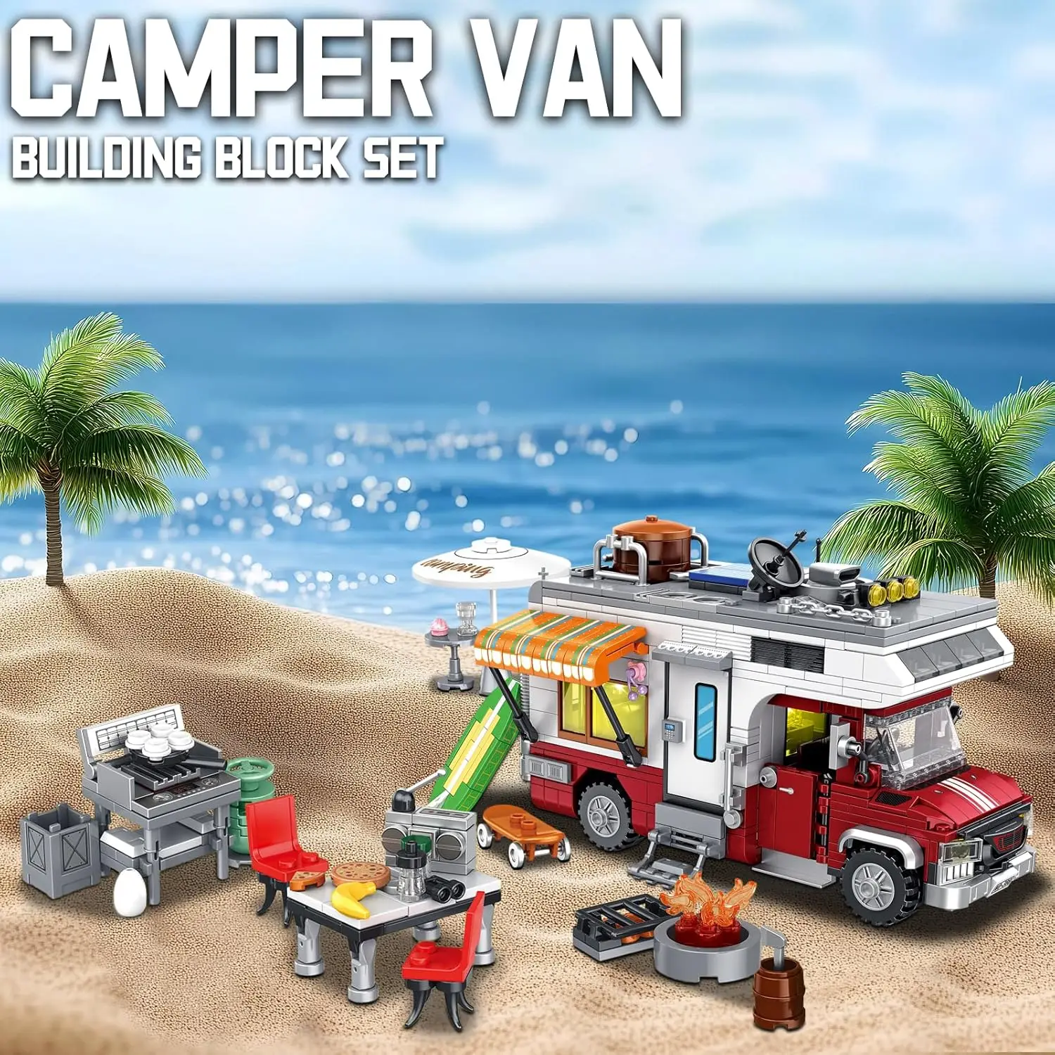 Camper Van Building Set with Lights Holiday Camper Themed Vehicles Construction Building Bricks Set for Teens and Adults Gifts
Camper Van Building Set with Lights Holiday Camper Themed Vehicles Construction Building Bricks Set for Teens and Adults Gifts