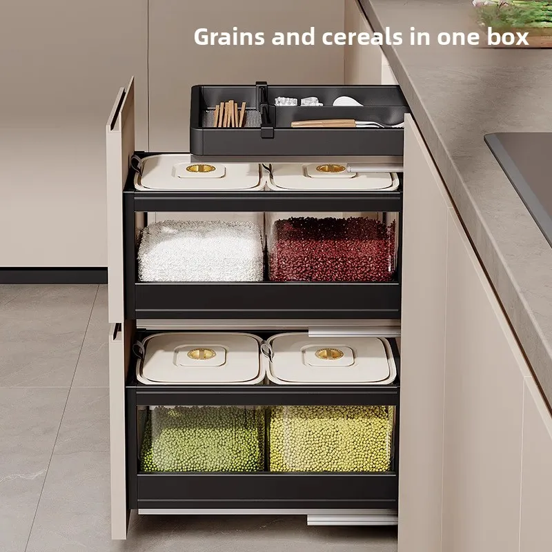 Adjustable Pull Out Cabinet Drawer Rack Sliding Kitchen Basket Spice Organizer Layered Rice Container Grain Bin Heavy Duty Shelf
Adjustable Pull Out Cabinet Drawer Rack Sliding Kitchen Basket Spice Organizer Layered Rice Container Grain Bin Heavy Duty Shelf
