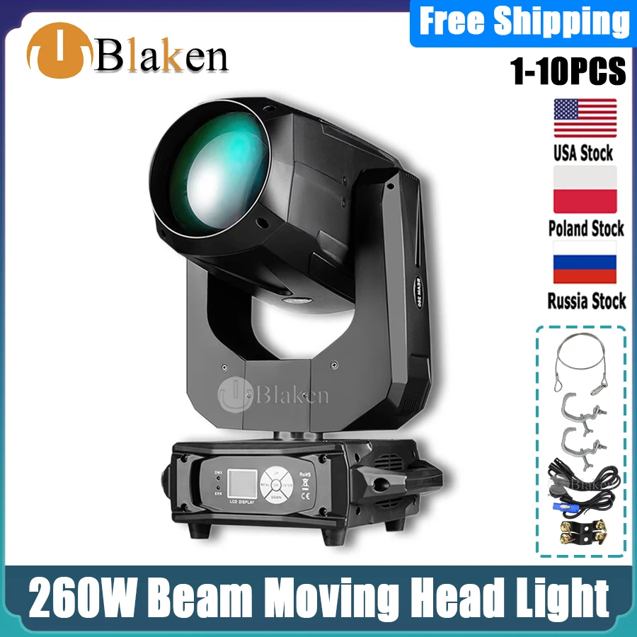 0 Tax 1-10Pcs 10R Beam 260w Moving Head Light Led Spot Dmx For Club Dj Stage Lighting Party Wedding Event beam show Flightcase
0 Tax 1-10Pcs 10R Beam 260w Moving Head Light Led Spot Dmx For Club Dj Stage Lighting Party Wedding Event beam show Flightcase