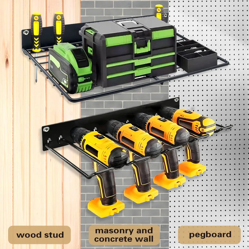 Garage Power Tool Wall Mount Holder Heavy Duty Pegboard Wall Storage Tool Set Drill Screwdriver Storage Rack for Workshop
Garage Power Tool Wall Mount Holder Heavy Duty Pegboard Wall Storage Tool Set Drill Screwdriver Storage Rack for Workshop