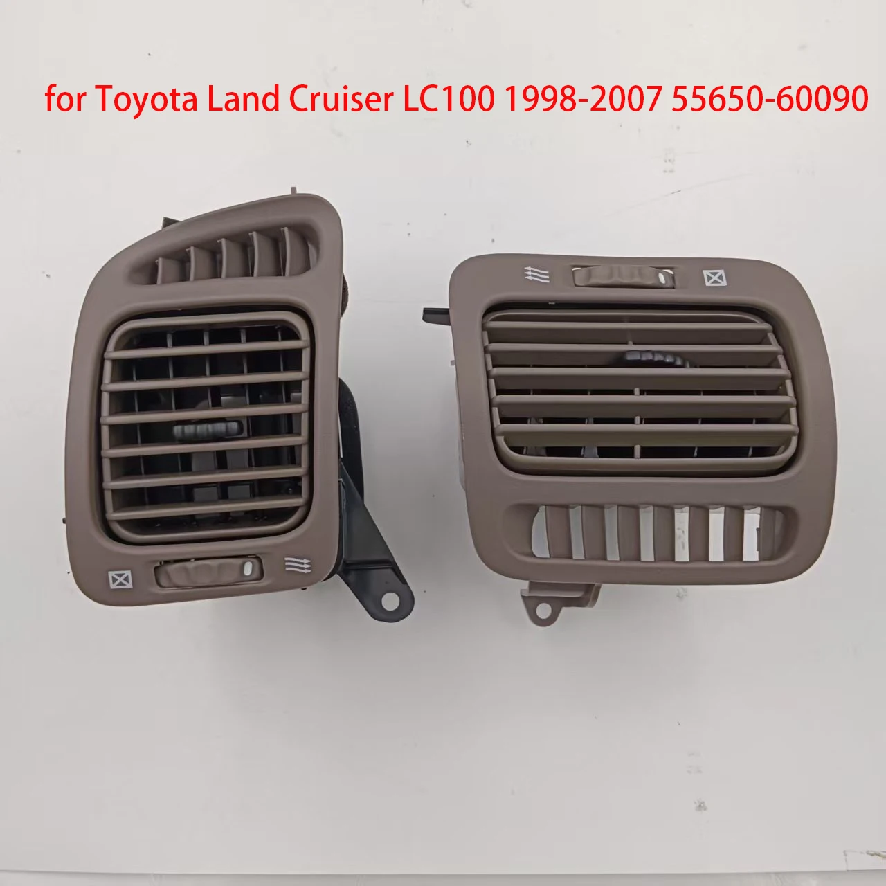 Car Decoration Gray Color Side A/C Air Conditioning Vent Grille for Toyota Land Cruiser LC100 1998-2007 55650-60090
Car Decoration Gray Color Side A/C Air Conditioning Vent Grille for Toyota Land Cruiser LC100 1998-2007 55650-60090