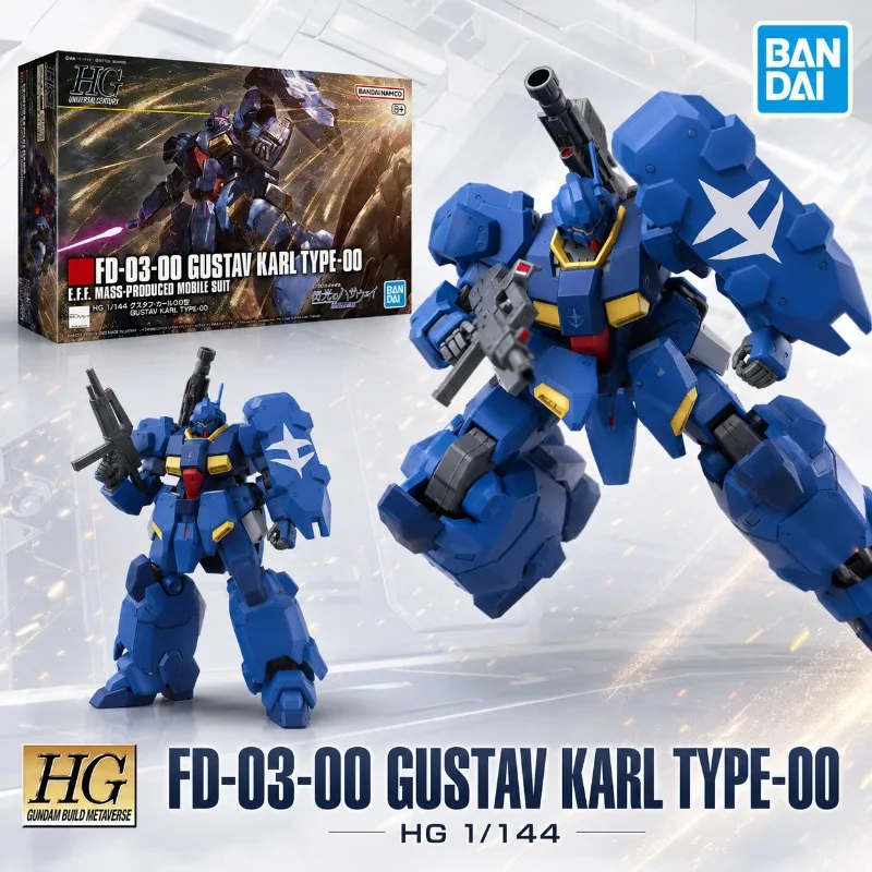 Bandai Genuine HG 1/144 FD-03-00 Gustav Karl Type-00 Mobile Suit Assembly Model Kits Action Figures Toy
Bandai Genuine HG 1/144 FD-03-00 Gustav Karl Type-00 Mobile Suit Assembly Model Kits Action Figures Toy