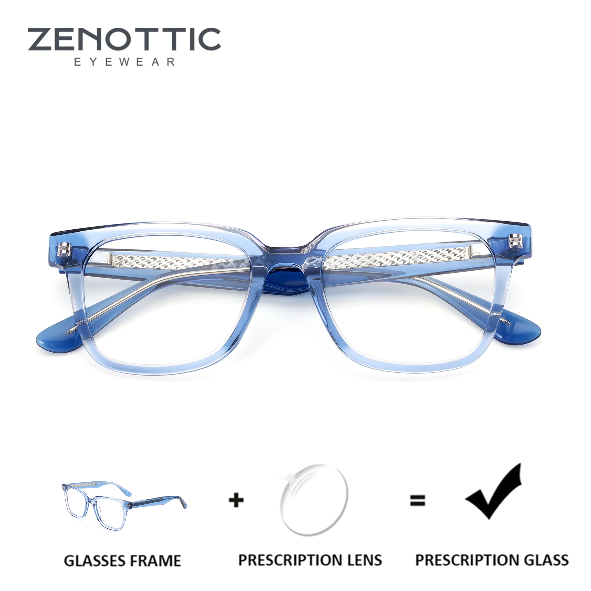 ZENOTTIC Acetate Square Prescription Glasses Men Myopia Optical Lenses With Recipe Anti Blue Light Photochromic Eyewear
ZENOTTIC Acetate Square Prescription Glasses Men Myopia Optical Lenses With Recipe Anti Blue Light Photochromic Eyewear