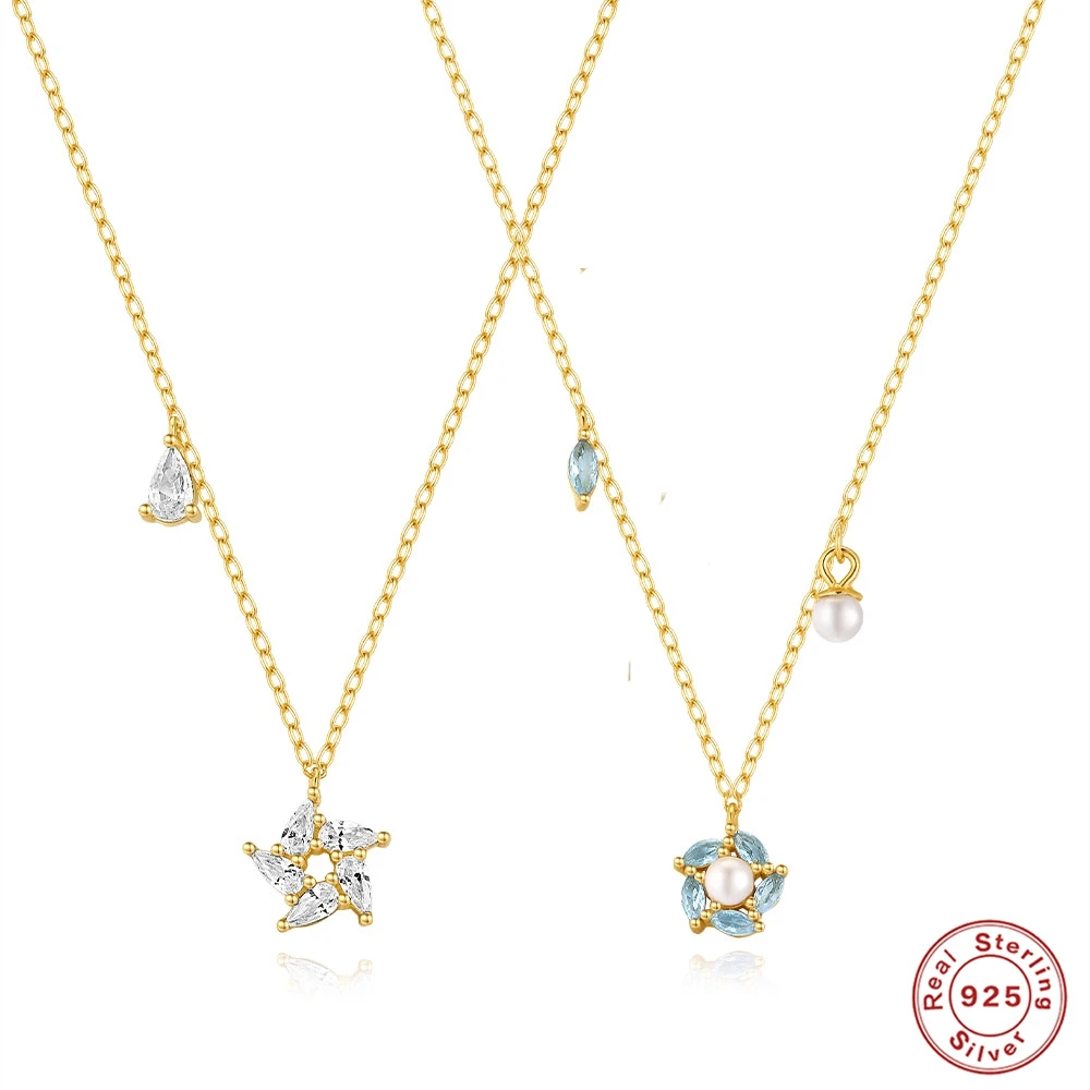 AIDE Female Necklace for Women 925 Sterling Silver New Design Wave Pearl Zircon Pendant 18K Golden Necklaces Jewelry Collars
AIDE Female Necklace for Women 925 Sterling Silver New Design Wave Pearl Zircon Pendant 18K Golden Necklaces Jewelry Collars