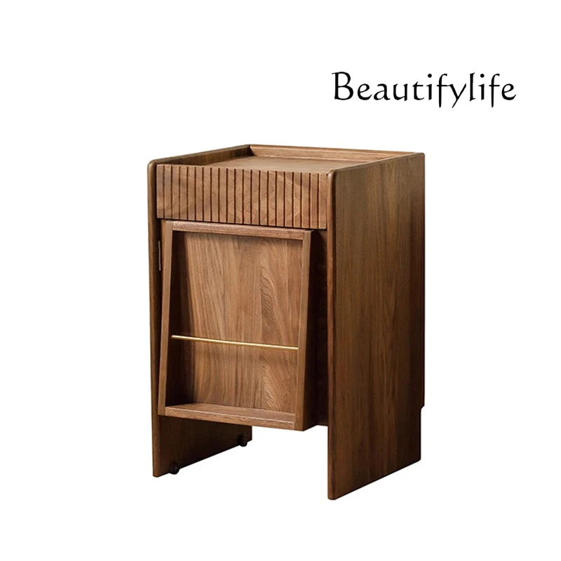 North America Black Walnut Solid Wood Storage Side Cabinet Modern Light Luxury Living Room Sweeping Robot Cabinet
North America Black Walnut Solid Wood Storage Side Cabinet Modern Light Luxury Living Room Sweeping Robot Cabinet