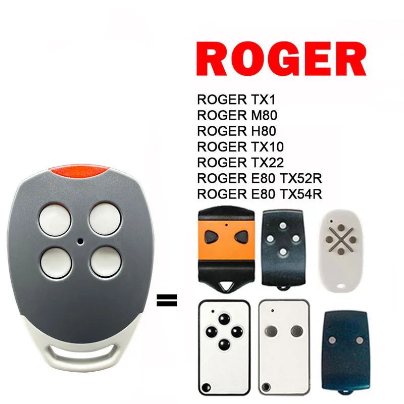 433 МГц Фиксированный код ROGER Пульт дистанционного управления H80 E80 TX22 TX54 TX52R M80 TX44R TX10 TX1 Клон пульта дистанционного управления гаражными воротами
433 МГц Фиксированный код ROGER Пульт дистанционного управления H80 E80 TX22 TX54 TX52R M80 TX44R TX10 TX1 Клон пульта дистанционного управления гаражными воротами