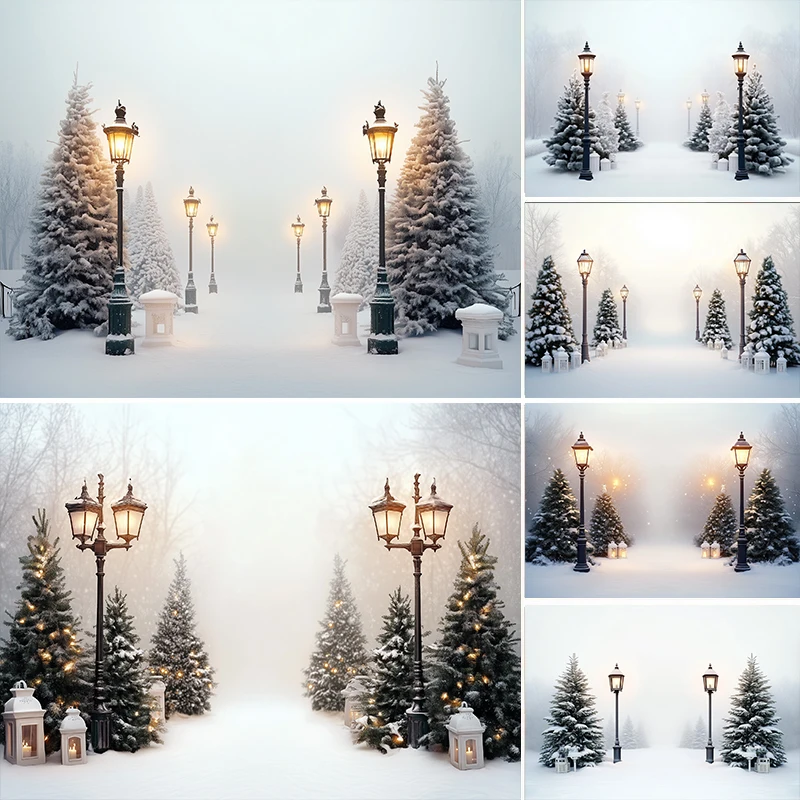 LS Photography Background Winter Wonderland Snowflake Xmas Tree Street Lights Decor Family Kids Adult Portrait Photo Backdrop
LS Photography Background Winter Wonderland Snowflake Xmas Tree Street Lights Decor Family Kids Adult Portrait Photo Backdrop