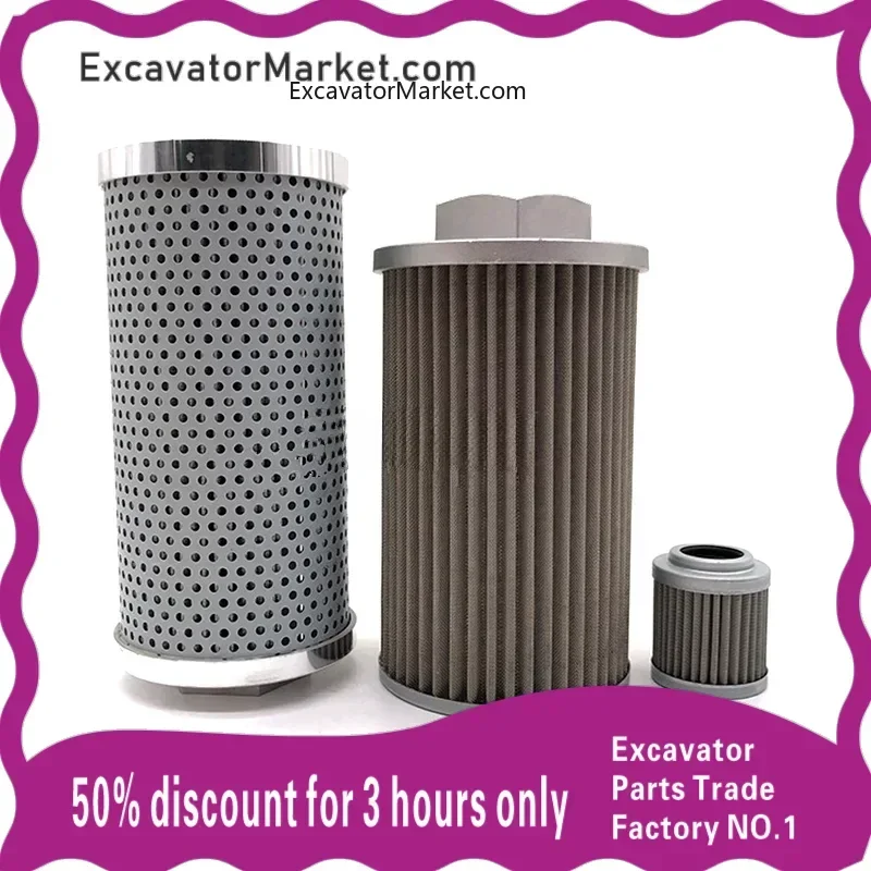 Hydraulic Oil Filter Element Pilot Inlet Oil Return Oil Filter for Kubota U30 35 KX135-3S excavator Parts
Hydraulic Oil Filter Element Pilot Inlet Oil Return Oil Filter for Kubota U30 35 KX135-3S excavator Parts