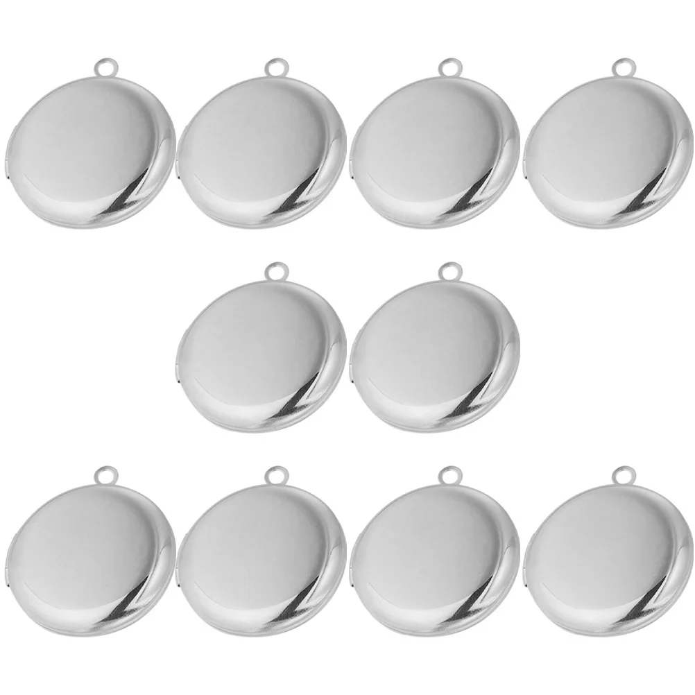 10pcs Stainless Steel Photo Box Locket Pendant Small Necklace Frame Round Shape DIY Charm Accessories Jewelry Gifts
10pcs Stainless Steel Photo Box Locket Pendant Small Necklace Frame Round Shape DIY Charm Accessories Jewelry Gifts