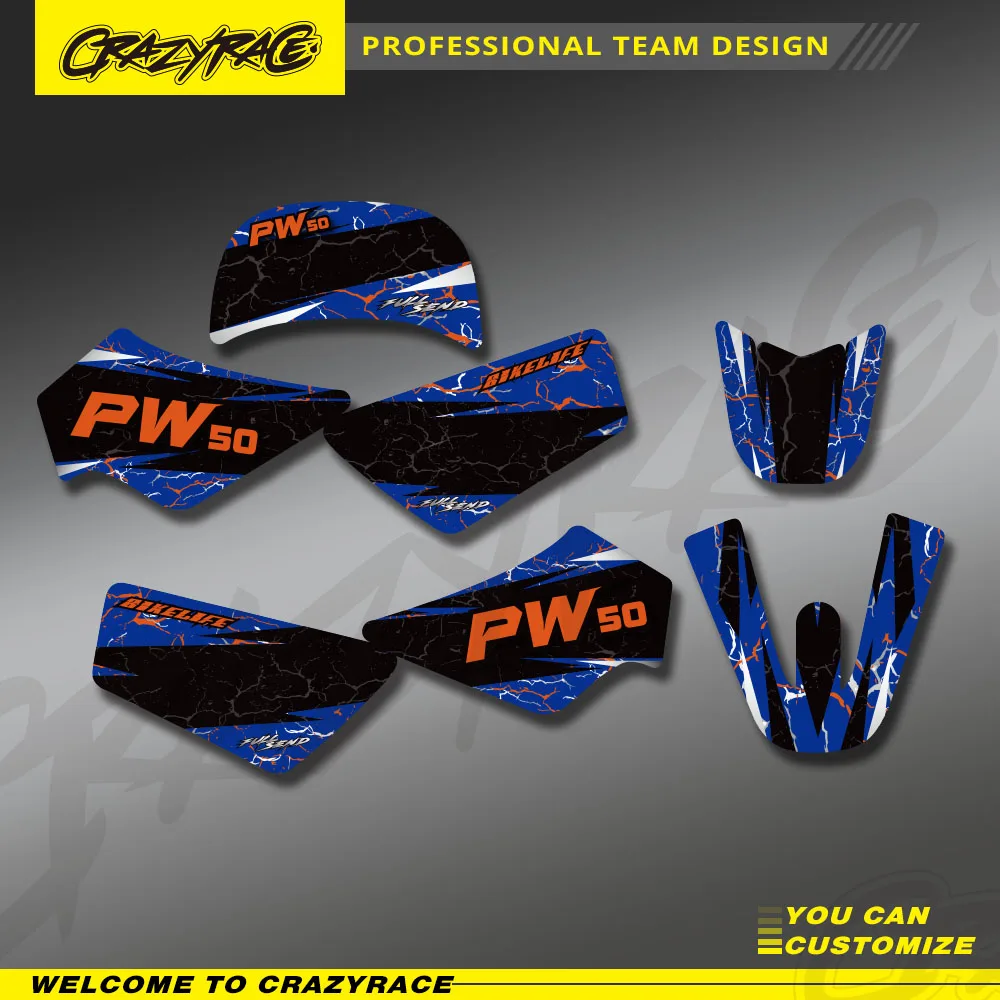 Motorcycle TEAM Personality BACKGROUNDS GRAPHICS DECAL STICKERS Kits For Yamaha PW50 PW 50 PIT ALL YEARS Full Sticker Set Custom
Motorcycle TEAM Personality BACKGROUNDS GRAPHICS DECAL STICKERS Kits For Yamaha PW50 PW 50 PIT ALL YEARS Full Sticker Set Custom
