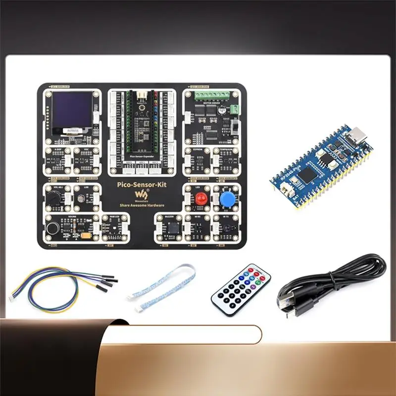 Waveshare для Raspberry Pi RP2040-Plus, плата расширения + комплект сенсорных модулей для материнских плат серии Raspberry Pi Pico-X64A
Waveshare для Raspberry Pi RP2040-Plus, плата расширения + комплект сенсорных модулей для материнских плат серии Raspberry Pi Pico-X64A