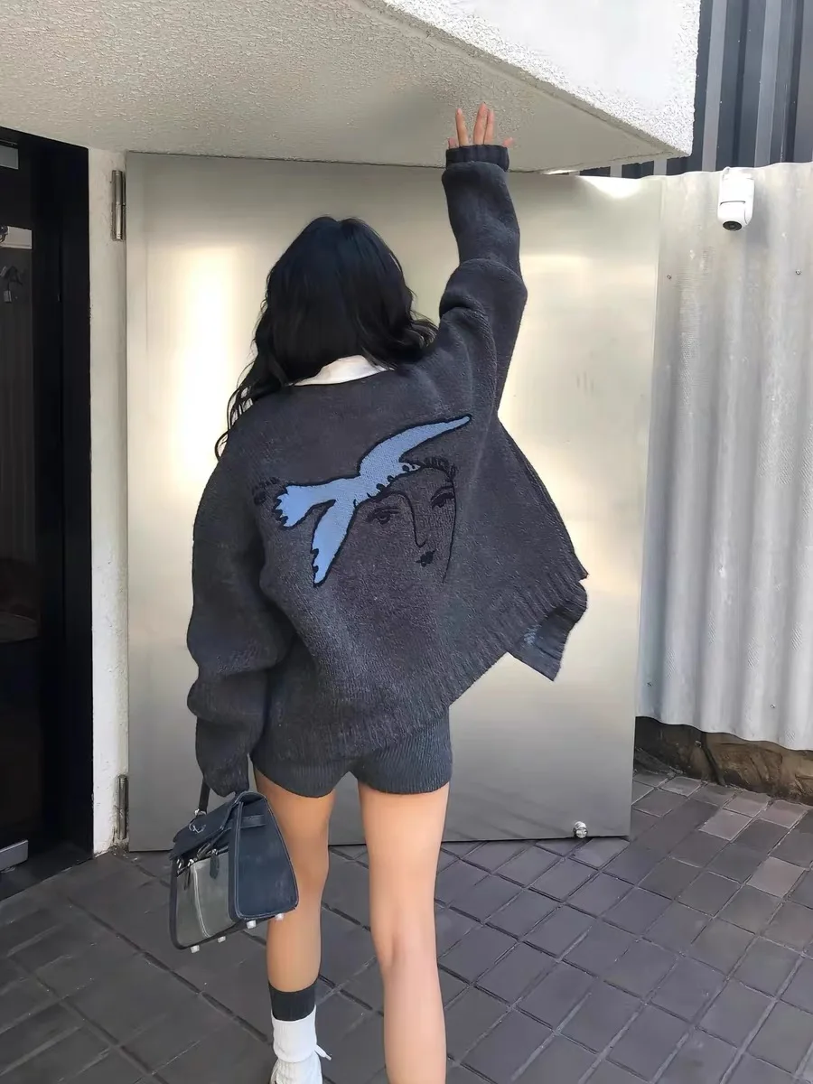 Мужской и женский повседневный вязаный открытый кардиган, осенне-зимний американский свитер Lazy Sweater Jaet с дизайном мира
Мужской и женский повседневный вязаный открытый кардиган, осенне-зимний американский свитер Lazy Sweater Jaet с дизайном мира