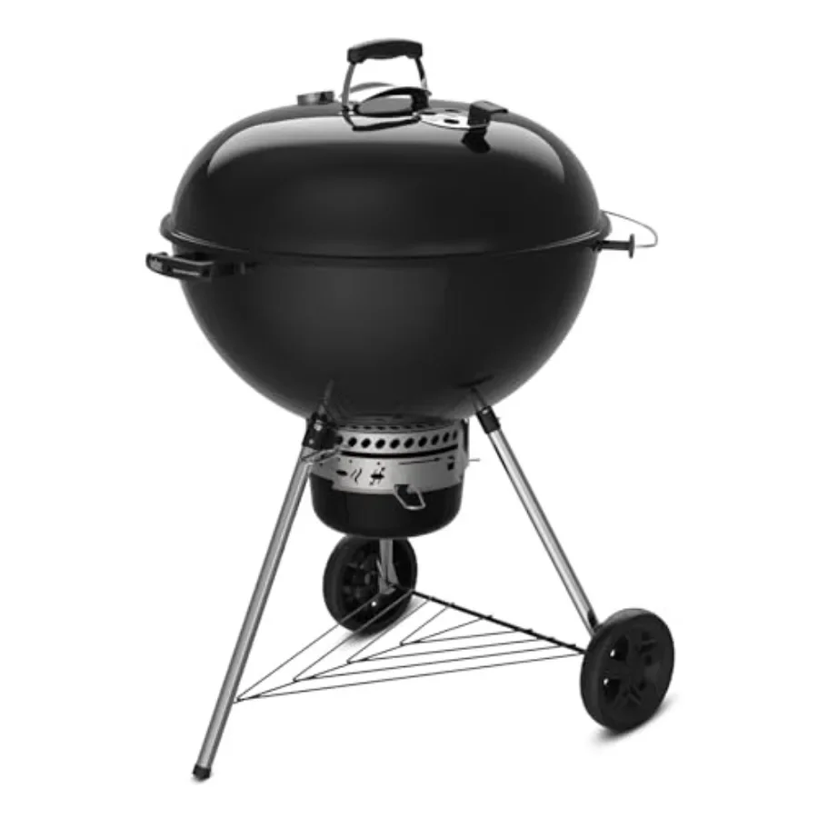 Outdoor charcoal grill, porcelain-enameled steel, black 26-inch kettle with tuck-away lid holder and One-Touch cleaning system
Outdoor charcoal grill, porcelain-enameled steel, black 26-inch kettle with tuck-away lid holder and One-Touch cleaning system
