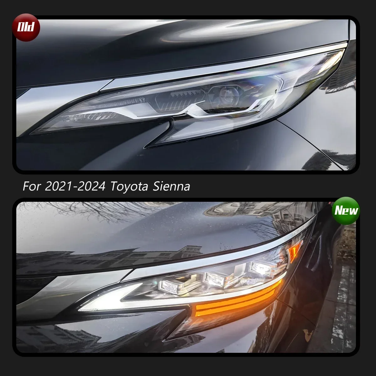 TYPY автомобильная фара для Toyota Sienna 2021-2024, обновленная, модифицированная для нового DRL, динамический указатель поворота, светодиодная фара, автоаксессуары
TYPY автомобильная фара для Toyota Sienna 2021-2024, обновленная, модифицированная для нового DRL, динамический указатель поворота, светодиодная фара, автоаксессуары