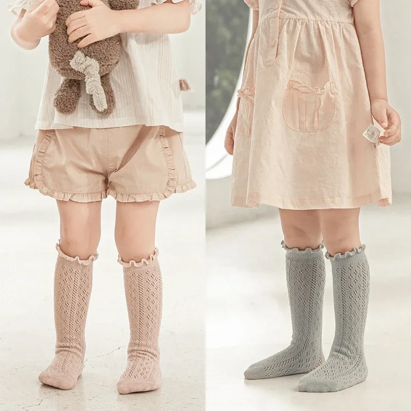 Thin Kids Knee High Socks Baby Girls Boys Ruffled Long Sock Soft Cotton Mesh Breathable Children Hollow Out Sock for 0-3 Years
Thin Kids Knee High Socks Baby Girls Boys Ruffled Long Sock Soft Cotton Mesh Breathable Children Hollow Out Sock for 0-3 Years