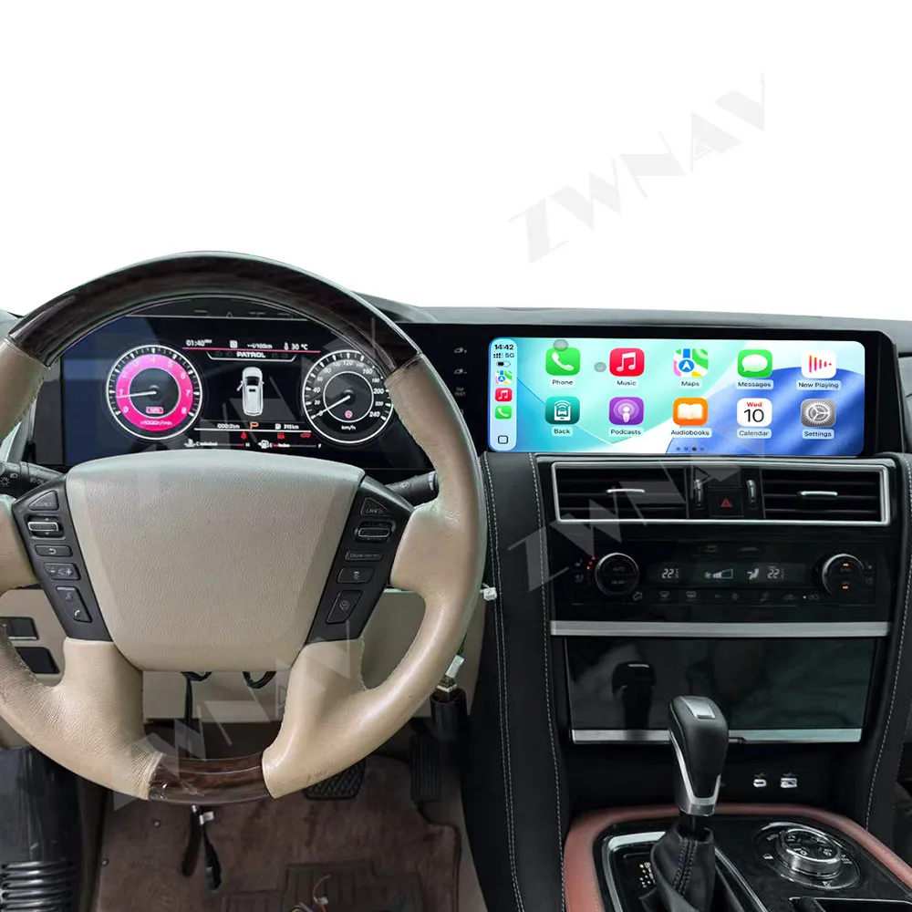 Qualcomm 8-Core Dual 12.3 Inch Screen Car Stereo For Nissan Patrol Y62 2008-2021 Android 13 Wireless CarPlay Android Auto Hi-Fi
Qualcomm 8-Core Dual 12.3 Inch Screen Car Stereo For Nissan Patrol Y62 2008-2021 Android 13 Wireless CarPlay Android Auto Hi-Fi