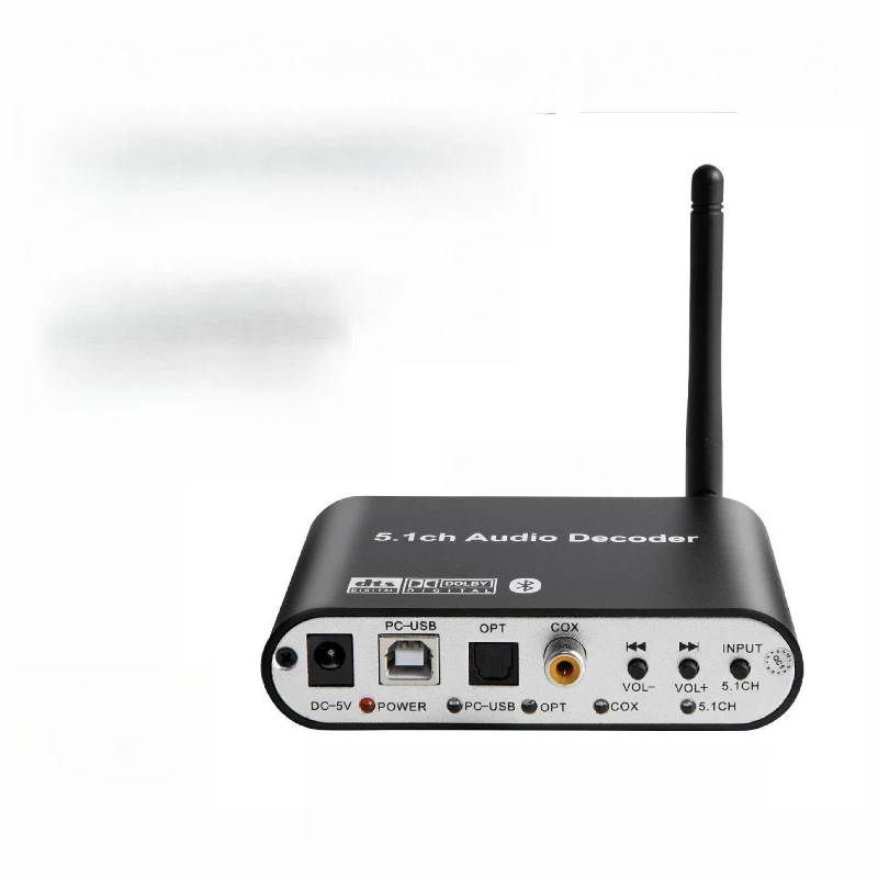 AC3 5.1 Audio Decoder Digital SPDIF Optical Fiber Coaxial Computer USB Sound Card Bluetooth Receiver
AC3 5.1 Audio Decoder Digital SPDIF Optical Fiber Coaxial Computer USB Sound Card Bluetooth Receiver