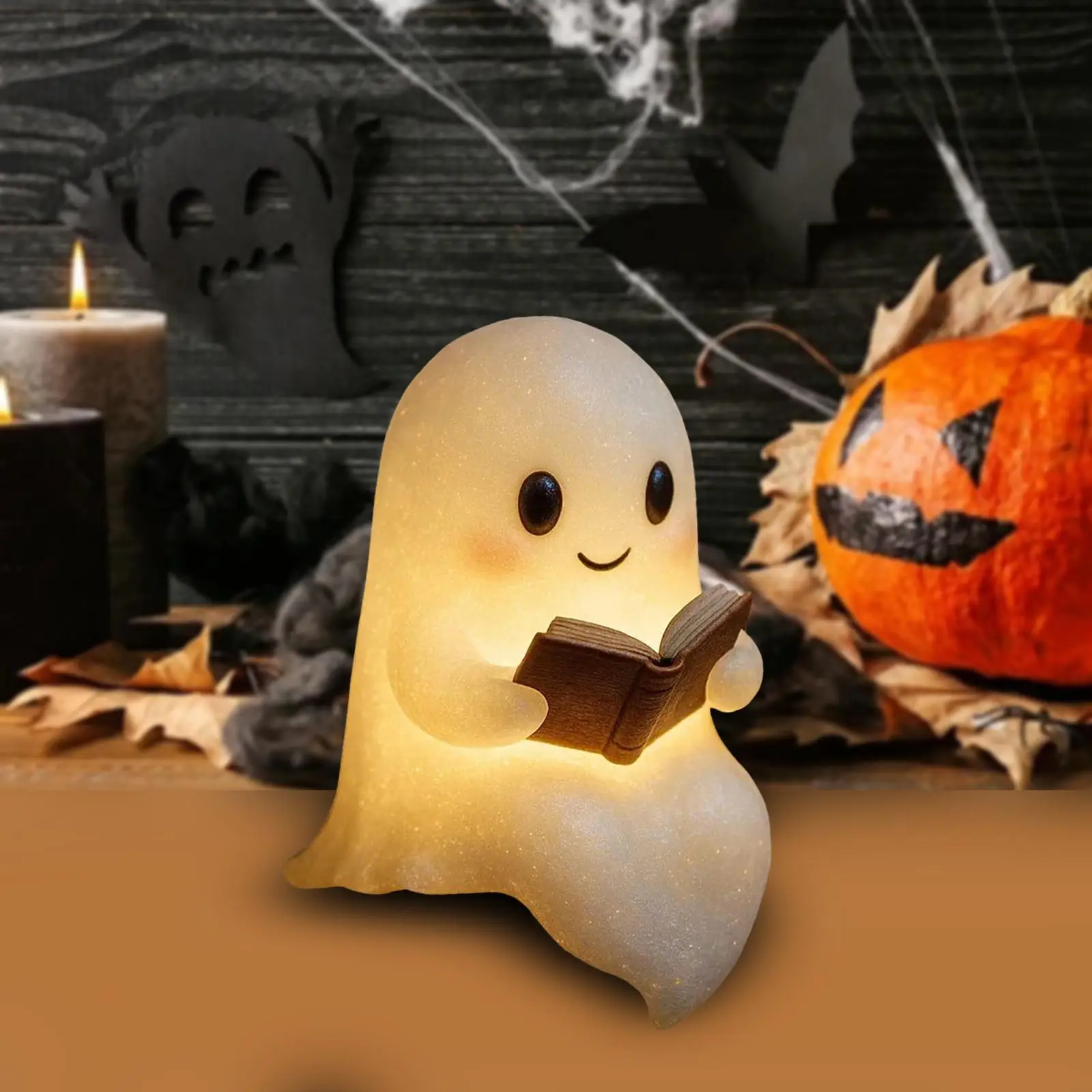 Призрачная лампа для чтения книг, декор на Хэллоуин, освещение для кабинета камина
Призрачная лампа для чтения книг, декор на Хэллоуин, освещение для кабинета камина