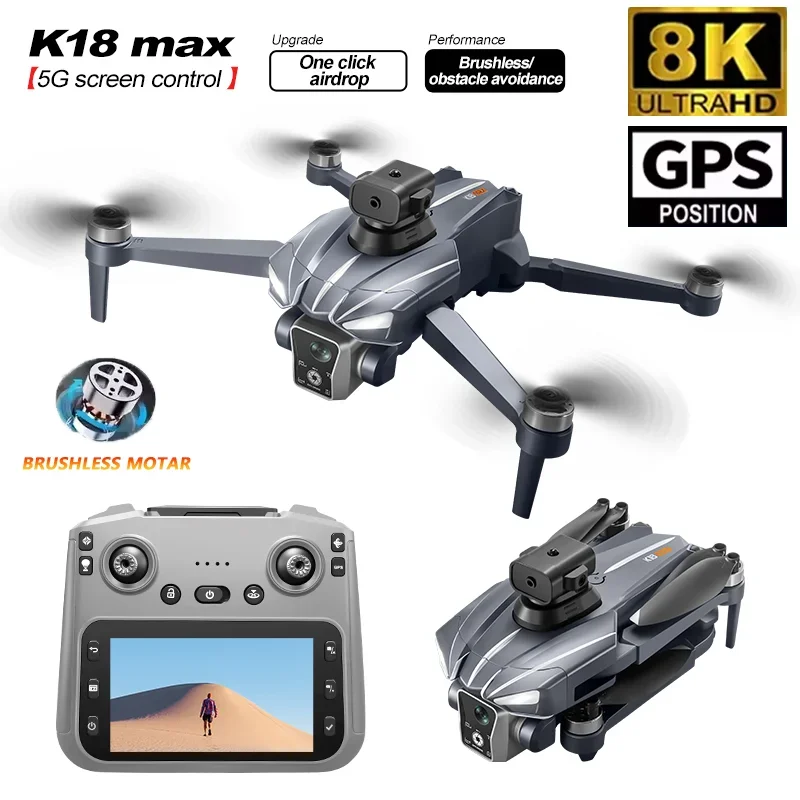 Новый K18MAX 8K HD 360 ° Лазерный предотвращение препятствий в один клик Airdrop с экраном, пульт дистанционного управления, бесщеточный двигатель, GPS, 5G, радиоуправляемый дрон, игрушки 
Новый K18MAX 8K HD 360 ° Лазерный предотвращение препятствий в один клик Airdrop с экраном, пульт дистанционного управления, бесщеточный двигатель, GPS, 5G, радиоуправляемый дрон, игрушки