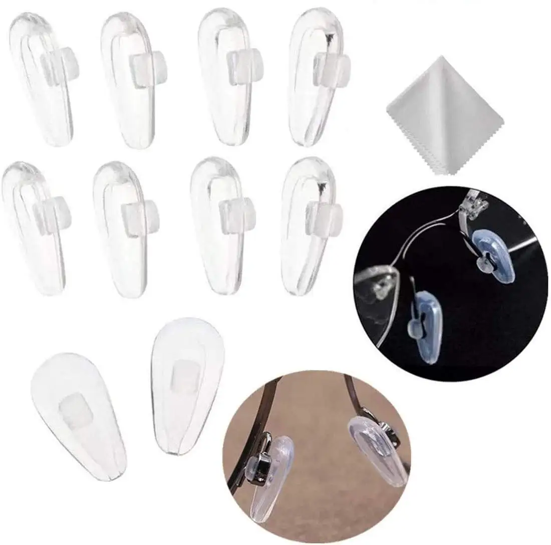 Eyeglasses Nose Pads with Screwdriver Soft Oval Silicone Air Chamber Glasses Anti-slip Nose Pad Screw Replacement Repair Tools
Eyeglasses Nose Pads with Screwdriver Soft Oval Silicone Air Chamber Glasses Anti-slip Nose Pad Screw Replacement Repair Tools