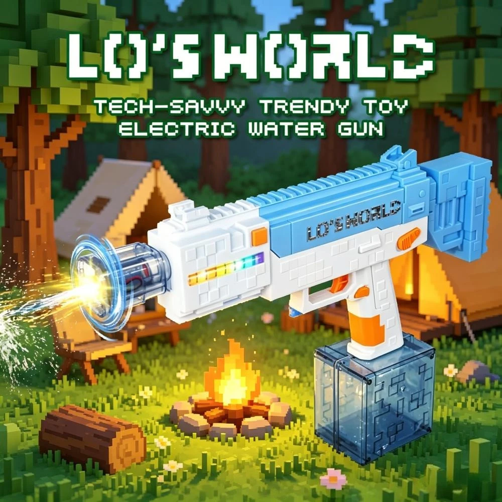 New Trendy Pixel Water Gun with Recoil Action Cool Lights Large Capacity and Self Priming Perfect for Outdoor Summer Water Play
New Trendy Pixel Water Gun with Recoil Action Cool Lights Large Capacity and Self Priming Perfect for Outdoor Summer Water Play