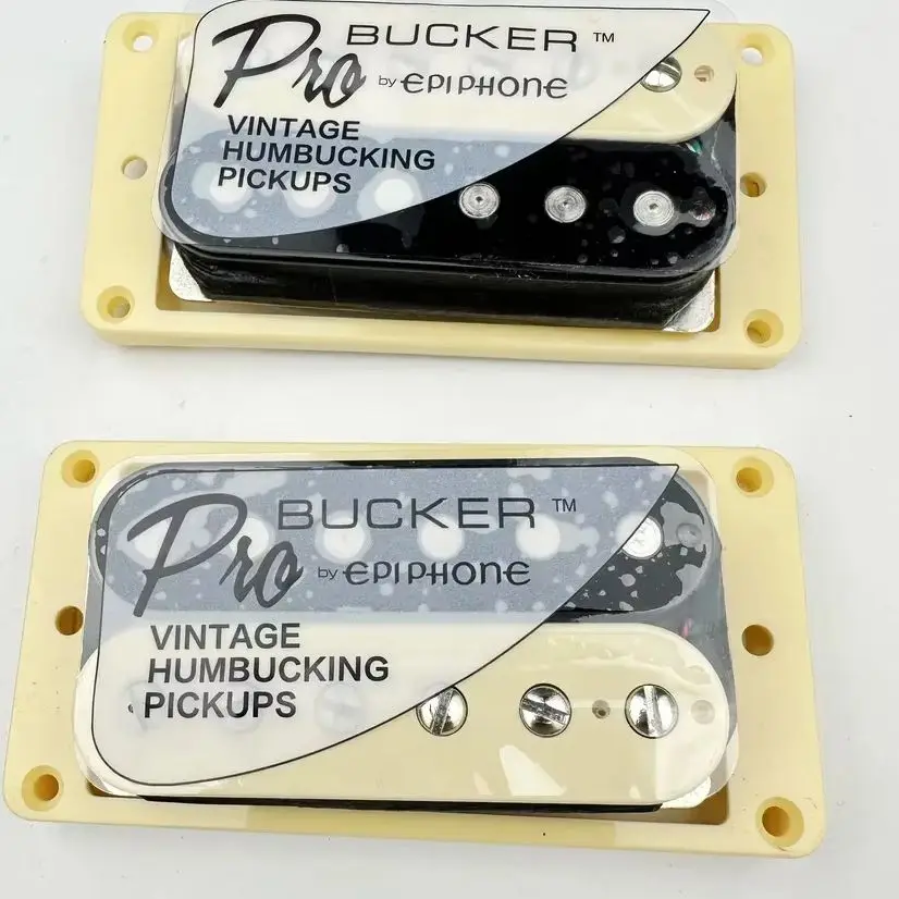 1 комплект стандартных гитарных звукоснимателей LP ProBucker Alnico Humbucker с профессиональным комплектом проводки для электрогитар EPI
1 комплект стандартных гитарных звукоснимателей LP ProBucker Alnico Humbucker с профессиональным комплектом проводки для электрогитар EPI