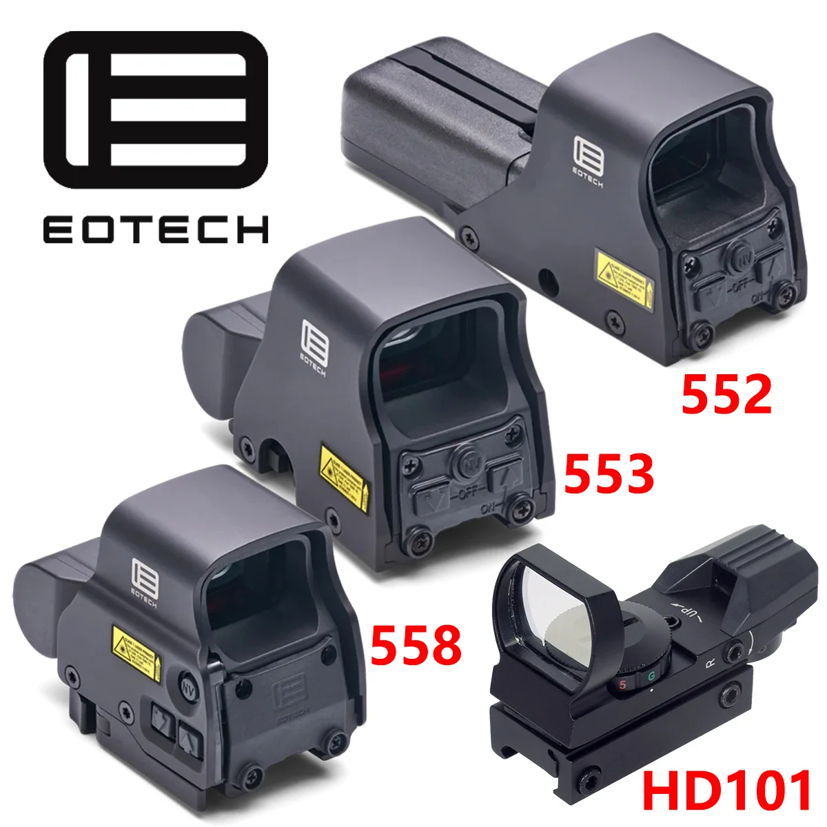 EOTECH 558 551 552 553 Red Green Dot Holographic Sight Rifle Scope HD101 4 Reticle Red/Green Dot Collimator Optics Reflex Scope
EOTECH 558 551 552 553 Red Green Dot Holographic Sight Rifle Scope HD101 4 Reticle Red/Green Dot Collimator Optics Reflex Scope