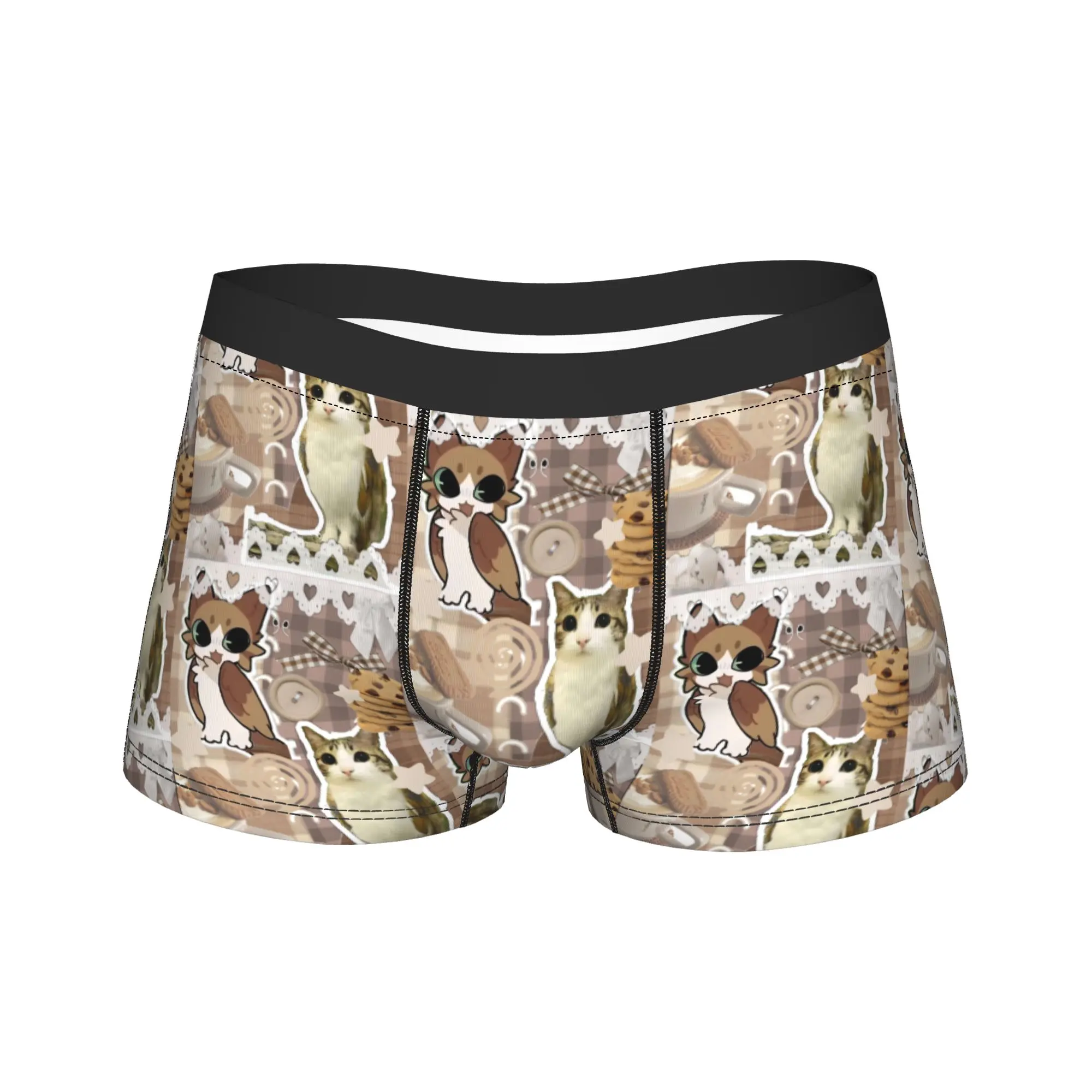 Мужские трусы-боксеры с милой кошкой и совой Meowl, шорты, нижнее белье со средней талией, мужские сексуальные трусы S-XXL
Мужские трусы-боксеры с милой кошкой и совой Meowl, шорты, нижнее белье со средней талией, мужские сексуальные трусы S-XXL