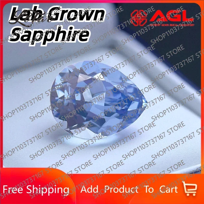 A Lab Grown Sapphire/Paraiba/Ruby/Cobalt Spinel/Padparadscha Pear Shape Cornflower Jewelry Materials Selectable AGL Certificate
A Lab Grown Sapphire/Paraiba/Ruby/Cobalt Spinel/Padparadscha Pear Shape Cornflower Jewelry Materials Selectable AGL Certificate