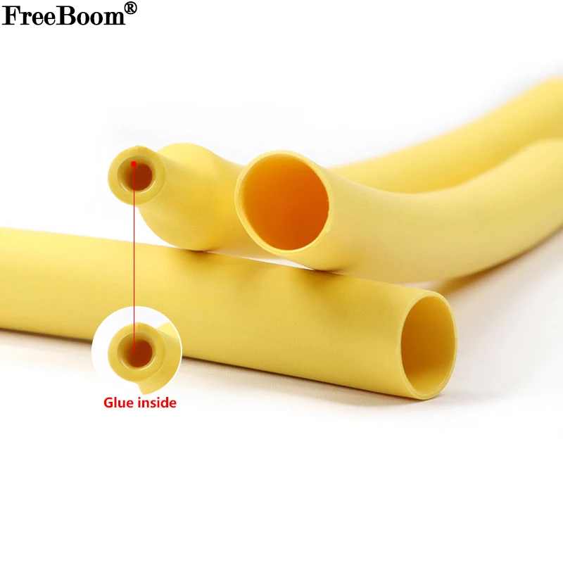 1~20m 4:1 Heat Shrink Tubing With Glue Yellow Diameter 8- 16mm Dual Wall Adhensive Waterproof Lined Wire Polyolefin Cable Sleeve
1~20m 4:1 Heat Shrink Tubing With Glue Yellow Diameter 8- 16mm Dual Wall Adhensive Waterproof Lined Wire Polyolefin Cable Sleeve