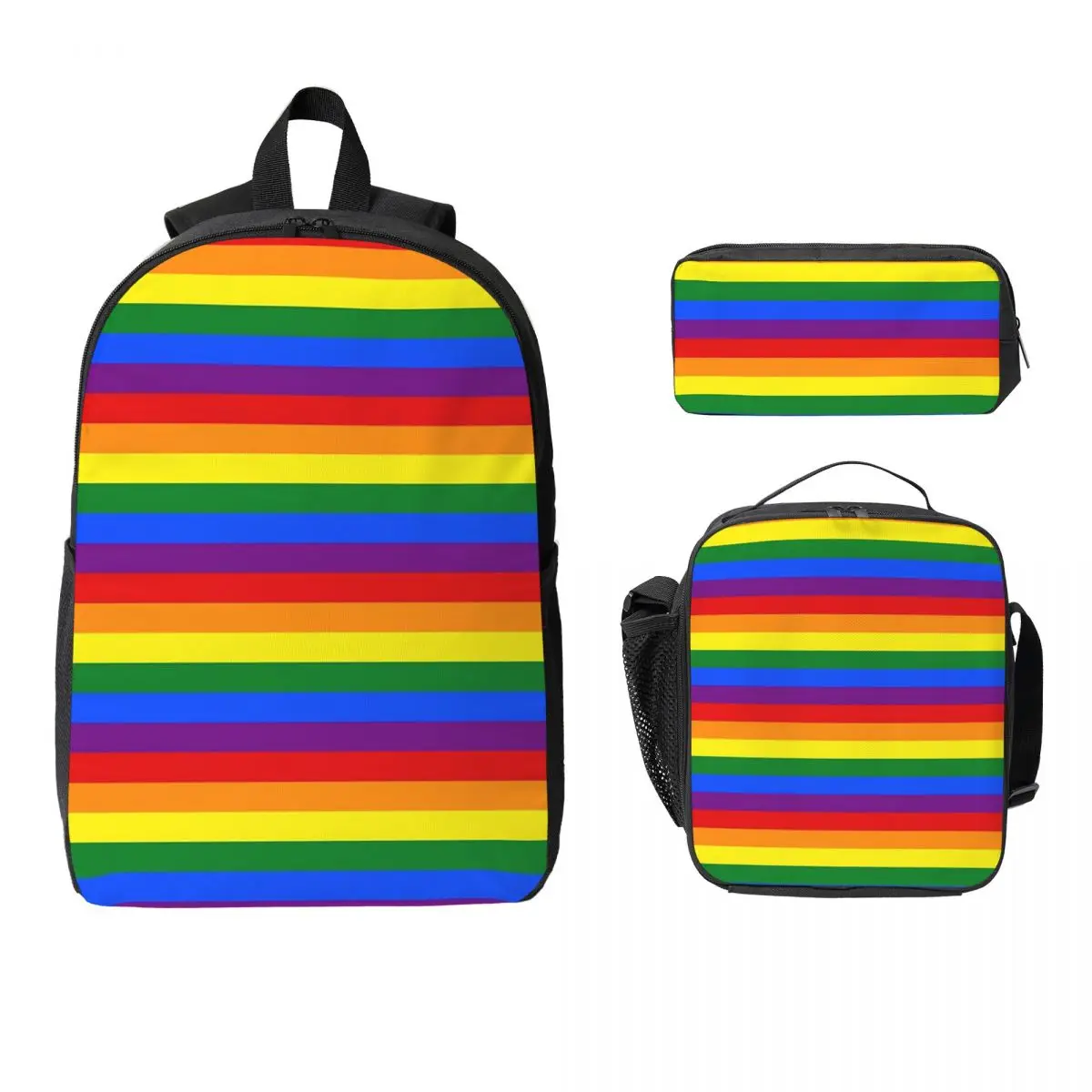Rainbow Pride Flag Backpack Student Boys Girls BookBag School Bag Computer Shoulder Bags 3ps Insulated Lunch Bag Pencil Case
Rainbow Pride Flag Backpack Student Boys Girls BookBag School Bag Computer Shoulder Bags 3ps Insulated Lunch Bag Pencil Case