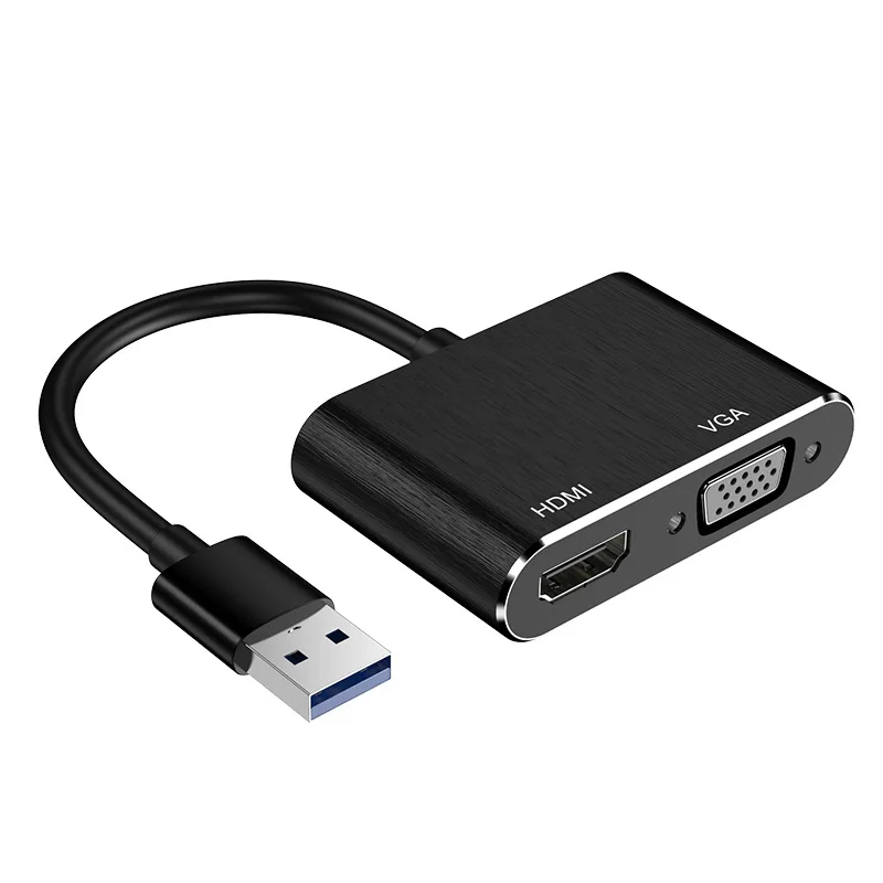 USB to HDMI VGA Converter 1080P USB 3.0 HDMI VGA Adapter Dual Display Support HDMI VGA Sync Output for Windows7/8/10
USB to HDMI VGA Converter 1080P USB 3.0 HDMI VGA Adapter Dual Display Support HDMI VGA Sync Output for Windows7/8/10