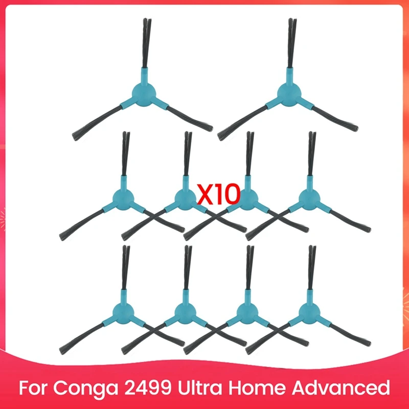 ABAE-10Pack аксессуары для подметальной машины, боковая щетка для Conga 2499 Ultra Home, усовершенствованные запасные части для робота-пылесоса
ABAE-10Pack аксессуары для подметальной машины, боковая щетка для Conga 2499 Ultra Home, усовершенствованные запасные части для робота-пылесоса