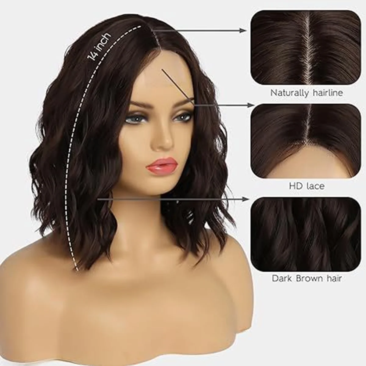 Women's Brown Short Straight Synthetic hair Wig Lightweight & Natural Look wigs for Women
Women's Brown Short Straight Synthetic hair Wig Lightweight & Natural Look wigs for Women