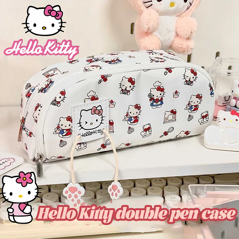 Kawaii Hello Kitty Cartoon Stationery Pen Bag Large Capacity Pencil Case Cute Stationery Students'supply Children New Term Gifts
Kawaii Hello Kitty Cartoon Stationery Pen Bag Large Capacity Pencil Case Cute Stationery Students'supply Children New Term Gifts