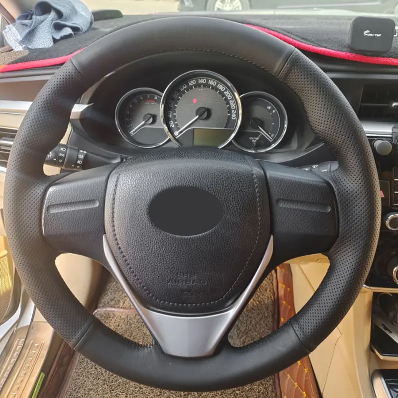 Автомобильный плетеный чехол на руль для Toyota E'Z RAV4 2013 2014 Corolla iM 2017 Auris Scion iM 2016, перфорированная кожа из микрофибры
Автомобильный плетеный чехол на руль для Toyota E'Z RAV4 2013 2014 Corolla iM 2017 Auris Scion iM 2016, перфорированная кожа из микрофибры