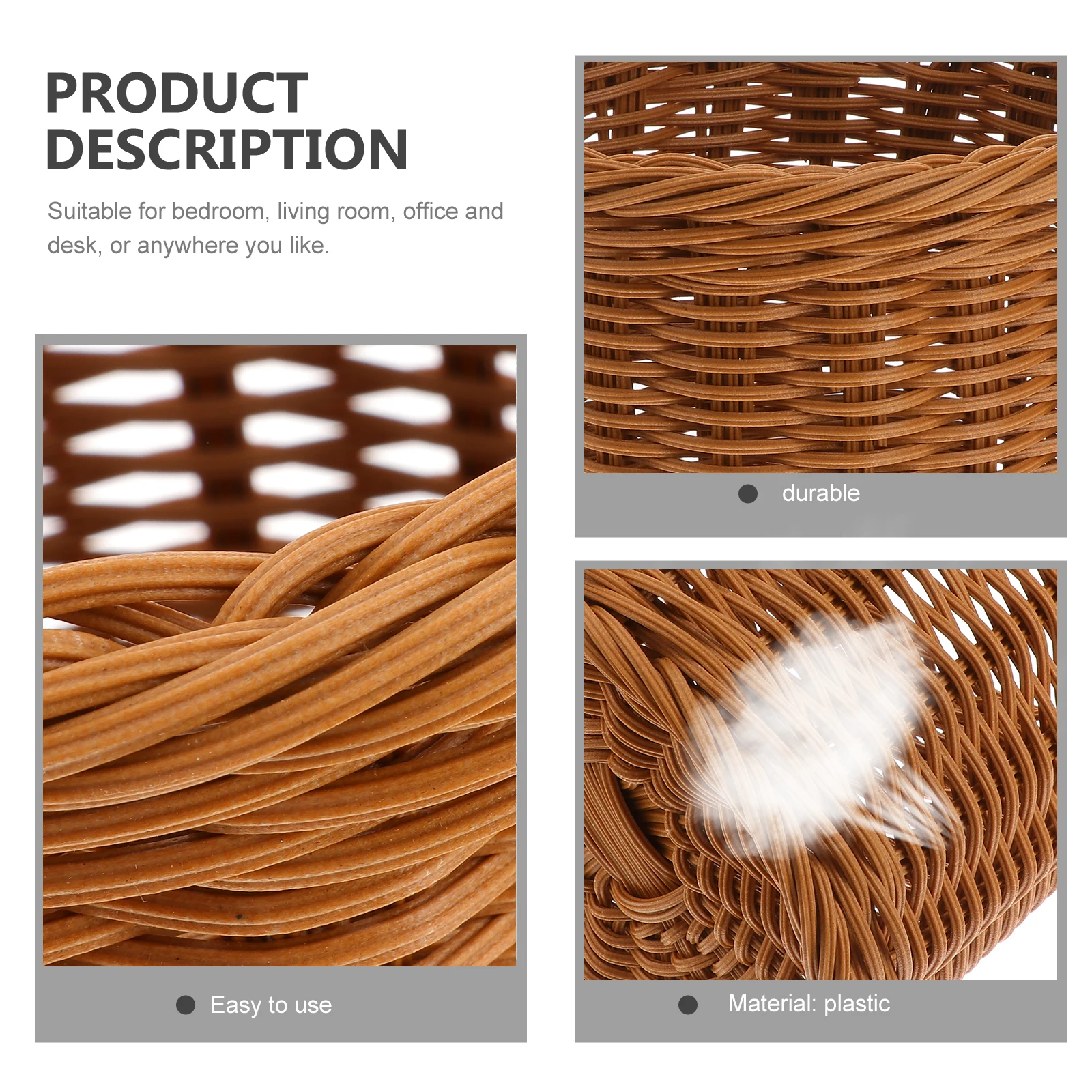 Imitation Rattan Holder Desktop Storage Basket Office School Supplies Organizer Imitation Rattan Storage Basket Gift Idea
Imitation Rattan Holder Desktop Storage Basket Office School Supplies Organizer Imitation Rattan Storage Basket Gift Idea