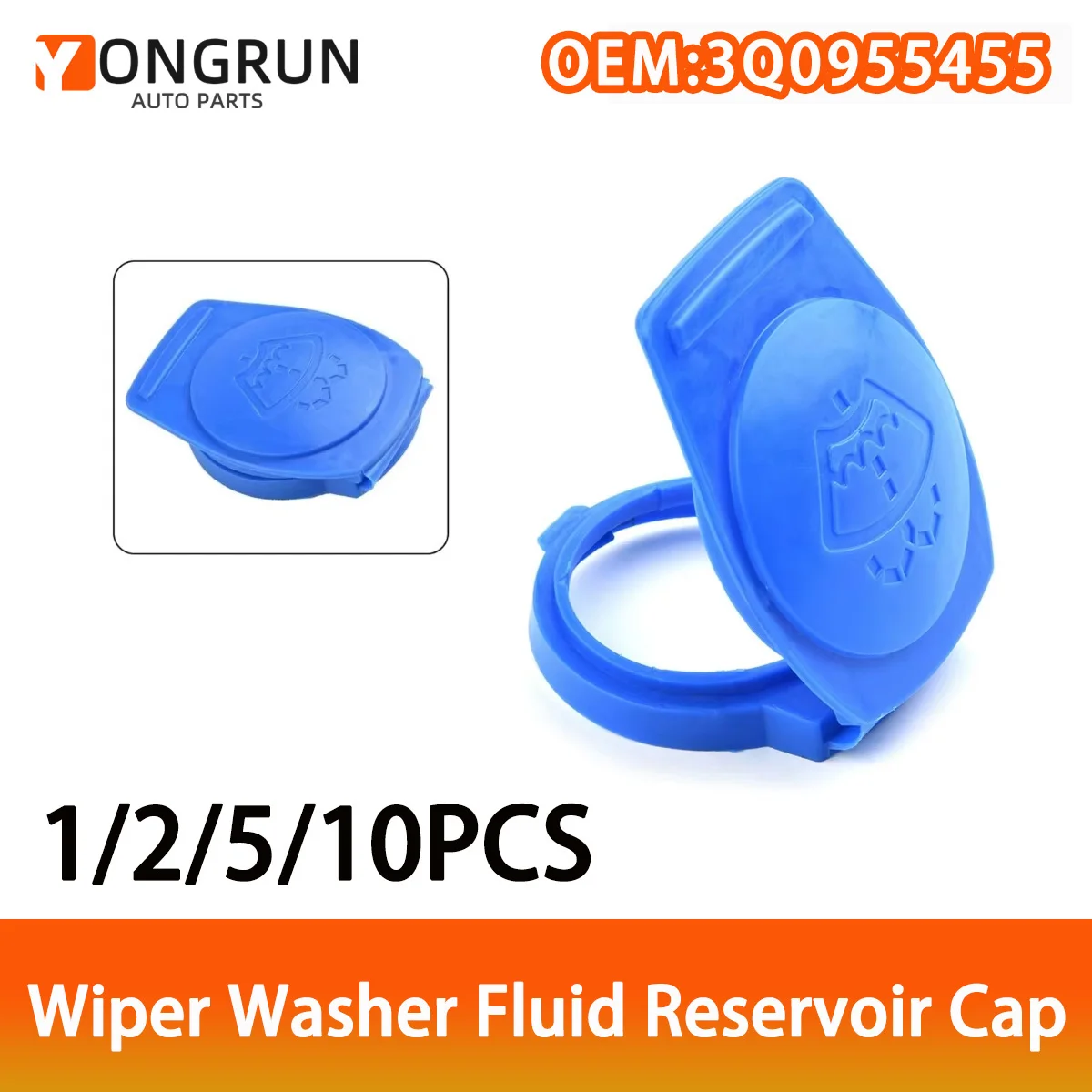 YONGRUN 1/2/5/10pcs 3q0955455 Car Coolant Reservoir Cap Suitable For Volkswagen Audi Porsche Touareg, Cayenne Mercedes Benz
YONGRUN 1/2/5/10pcs 3q0955455 Car Coolant Reservoir Cap Suitable For Volkswagen Audi Porsche Touareg, Cayenne Mercedes Benz