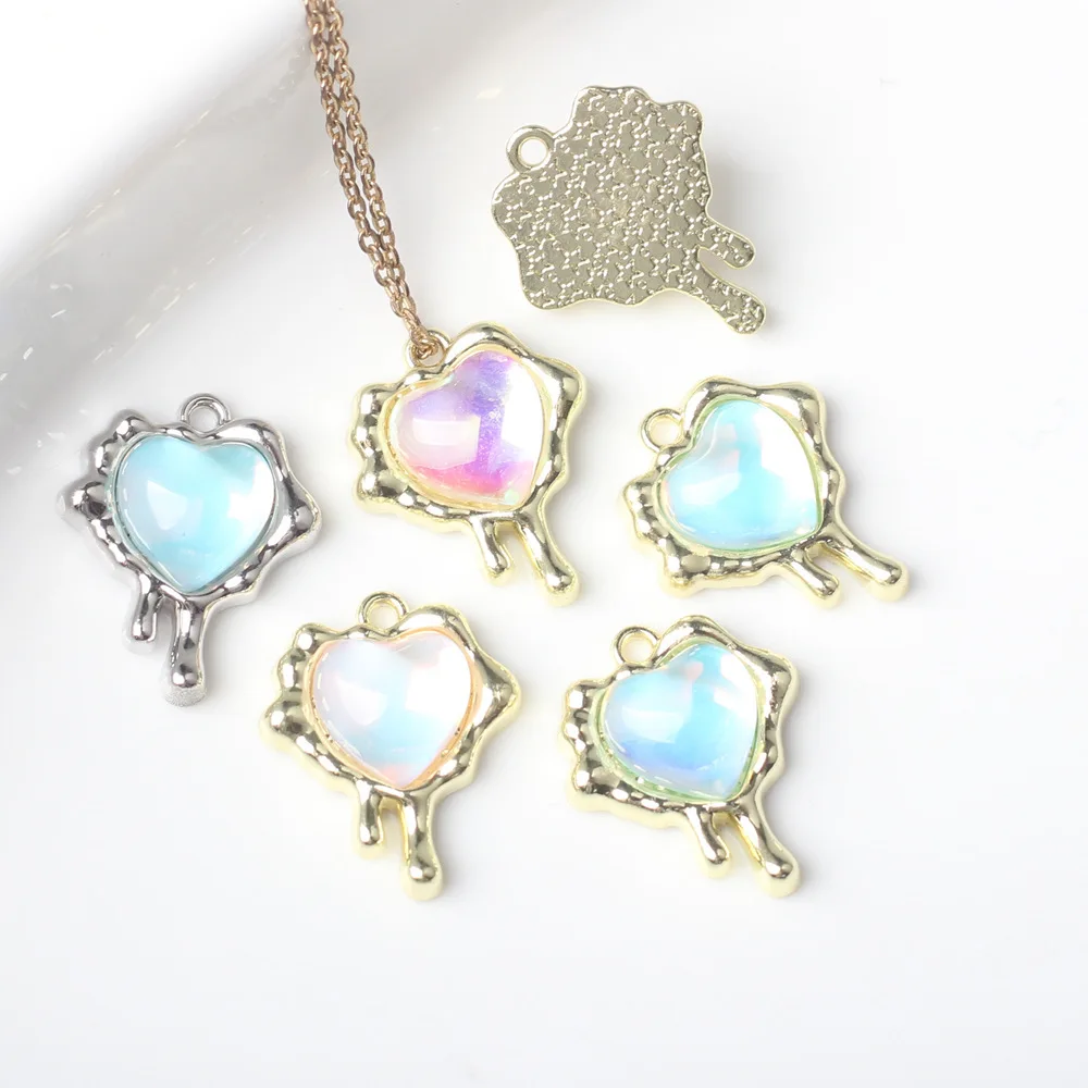 10pcs Handmade Love Heart Pendant Charms Leaf Alloy Necklace Earrings Pendnat Connectors Diy Earrings Jewelry Making Findings
10pcs Handmade Love Heart Pendant Charms Leaf Alloy Necklace Earrings Pendnat Connectors Diy Earrings Jewelry Making Findings