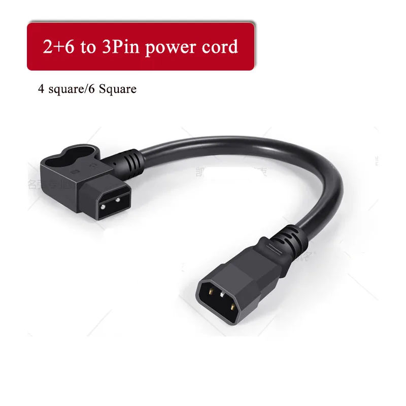 6 Square 2+6 Plug to 3Pin Charging Cable Tower Adapter Head 4 Square 2+6 Electric Battery Connector Wire 2+6 Plug Output Cord
6 Square 2+6 Plug to 3Pin Charging Cable Tower Adapter Head 4 Square 2+6 Electric Battery Connector Wire 2+6 Plug Output Cord