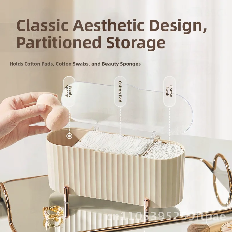 Transparent Cosmetic Cotton Storage Box with Lid Light Luxury Beauty Egg Desktop Dustproof Organizer for Lipstick And Swabs
Transparent Cosmetic Cotton Storage Box with Lid Light Luxury Beauty Egg Desktop Dustproof Organizer for Lipstick And Swabs