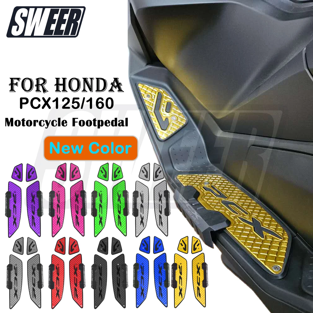 Motorcycle Aluminum Alloy Footrest Footboard Pegs Compatible with Honda PCX125 PCX160 2025-2026 Footpedal Footmat Foot Pedals
Motorcycle Aluminum Alloy Footrest Footboard Pegs Compatible with Honda PCX125 PCX160 2025-2026 Footpedal Footmat Foot Pedals