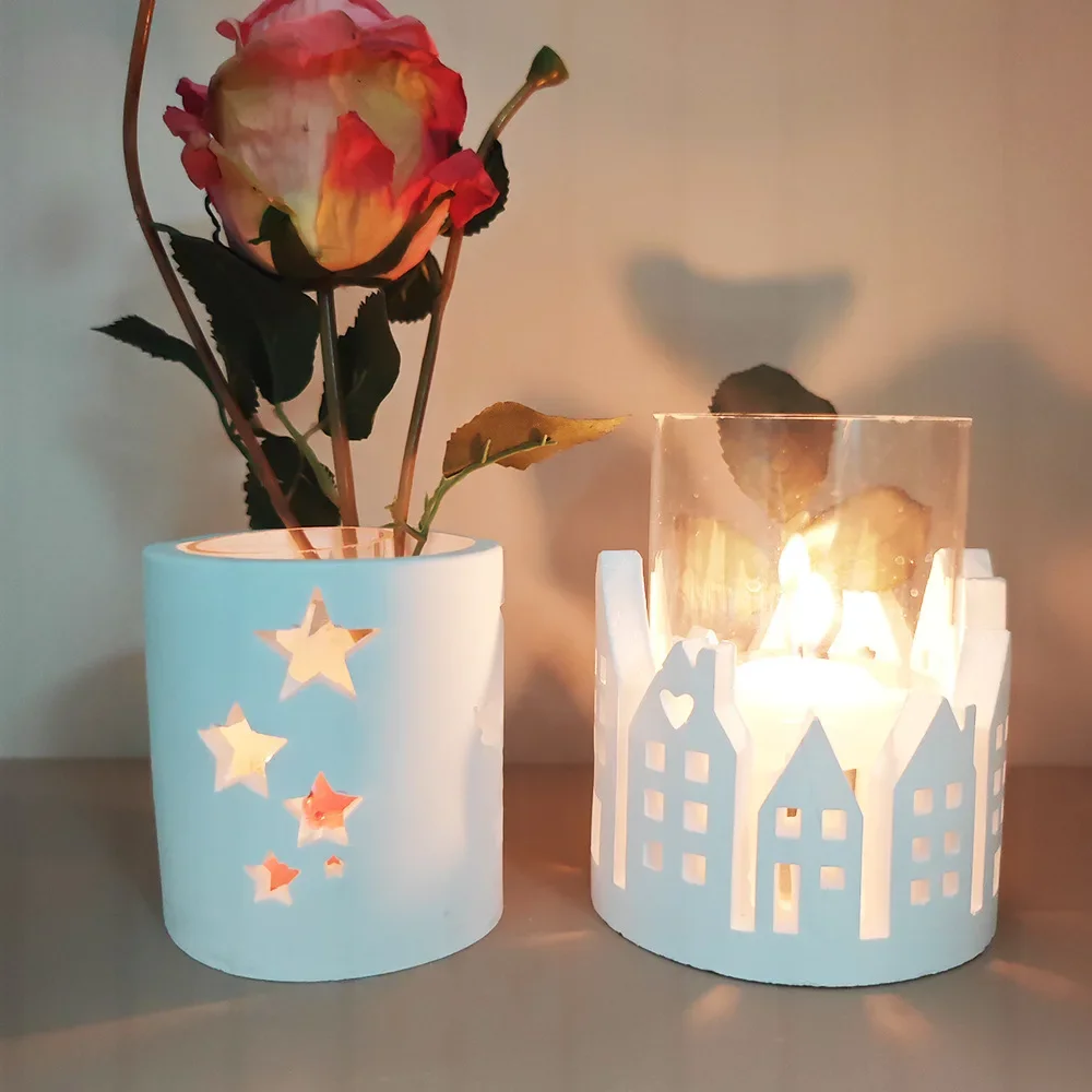 Ring Aroma Candle Scented Ornaments Candle Holder Mold Circle Star Lighted Garland Silicone Moulds
Ring Aroma Candle Scented Ornaments Candle Holder Mold Circle Star Lighted Garland Silicone Moulds